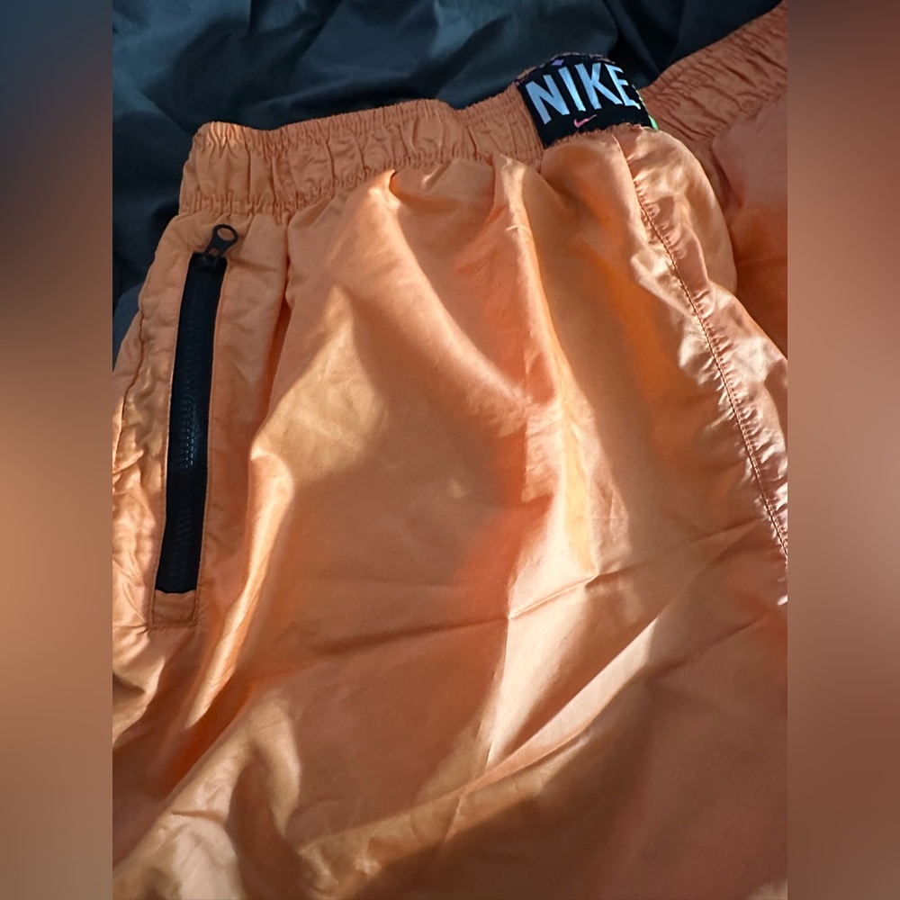 Nike Woven Loose Fit Shorts Atomic Orange Women's Size M 80's Retro Style